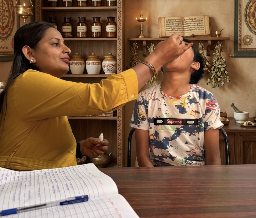 Shirodhara therapy
